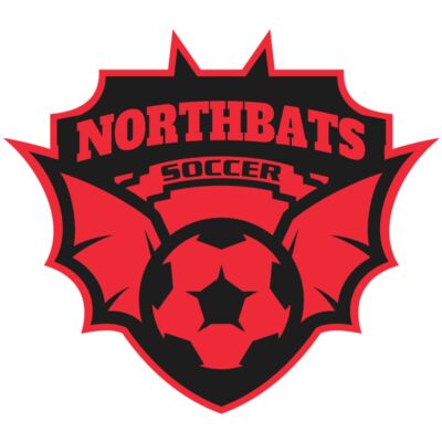 North bats Tournament Soccer logo template 縮圖