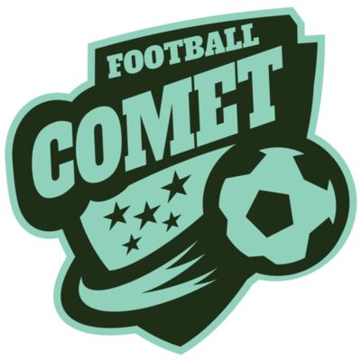 Comet Football logo template 縮圖