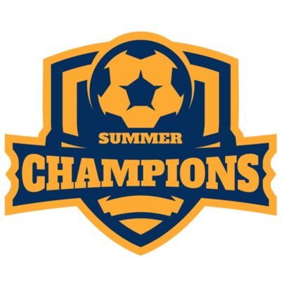 Champions Summer Soccer logo template 縮圖