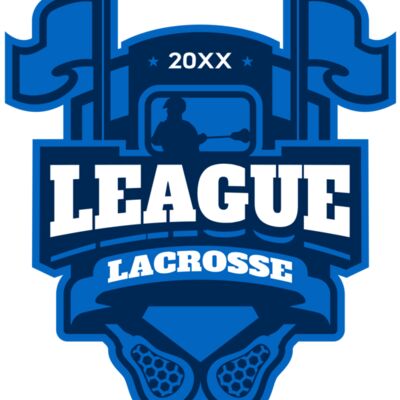 League Lacrosse Logo Template 縮圖
