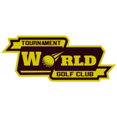 World Tournament Golf club logo template 縮圖