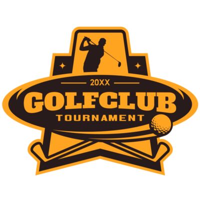 Golf club Tournament logo template 05 縮圖