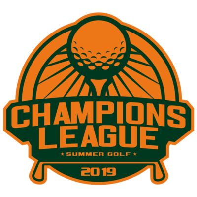 Champions League Summer Golf logo template 縮圖
