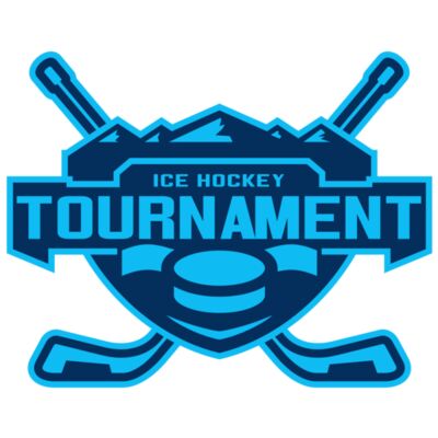 Tournament Ice Hockey logo template 縮圖
