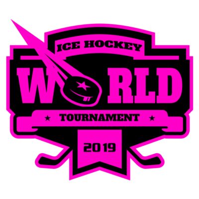 World Ice Hockey Tournament logo template 縮圖