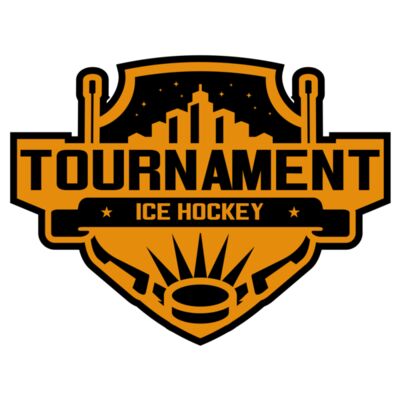 Tournament Ice Hockey logo template 02 縮圖