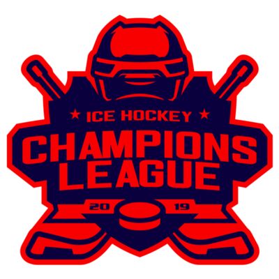 Champions League Ice Hockey logo template 縮圖