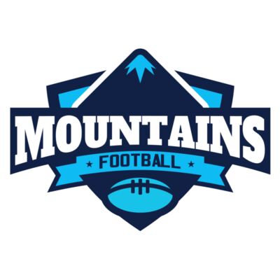 Mountains Football logo template 縮圖