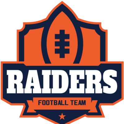 Raiders Football Team logo template 縮圖