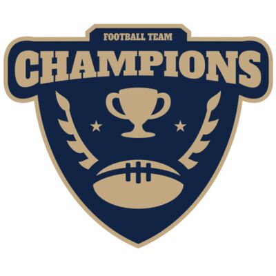 Champions Football Team logo template 縮圖