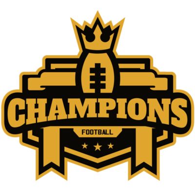 Champions Football Team logo template 02 縮圖