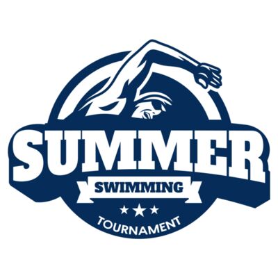 Summer Swimming Tournament logo template 縮圖