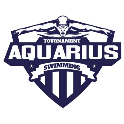 Aquarius Swimming Tournament logo template 縮圖