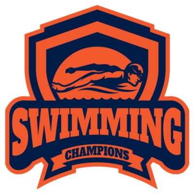 Swimming Champions logo template 縮圖